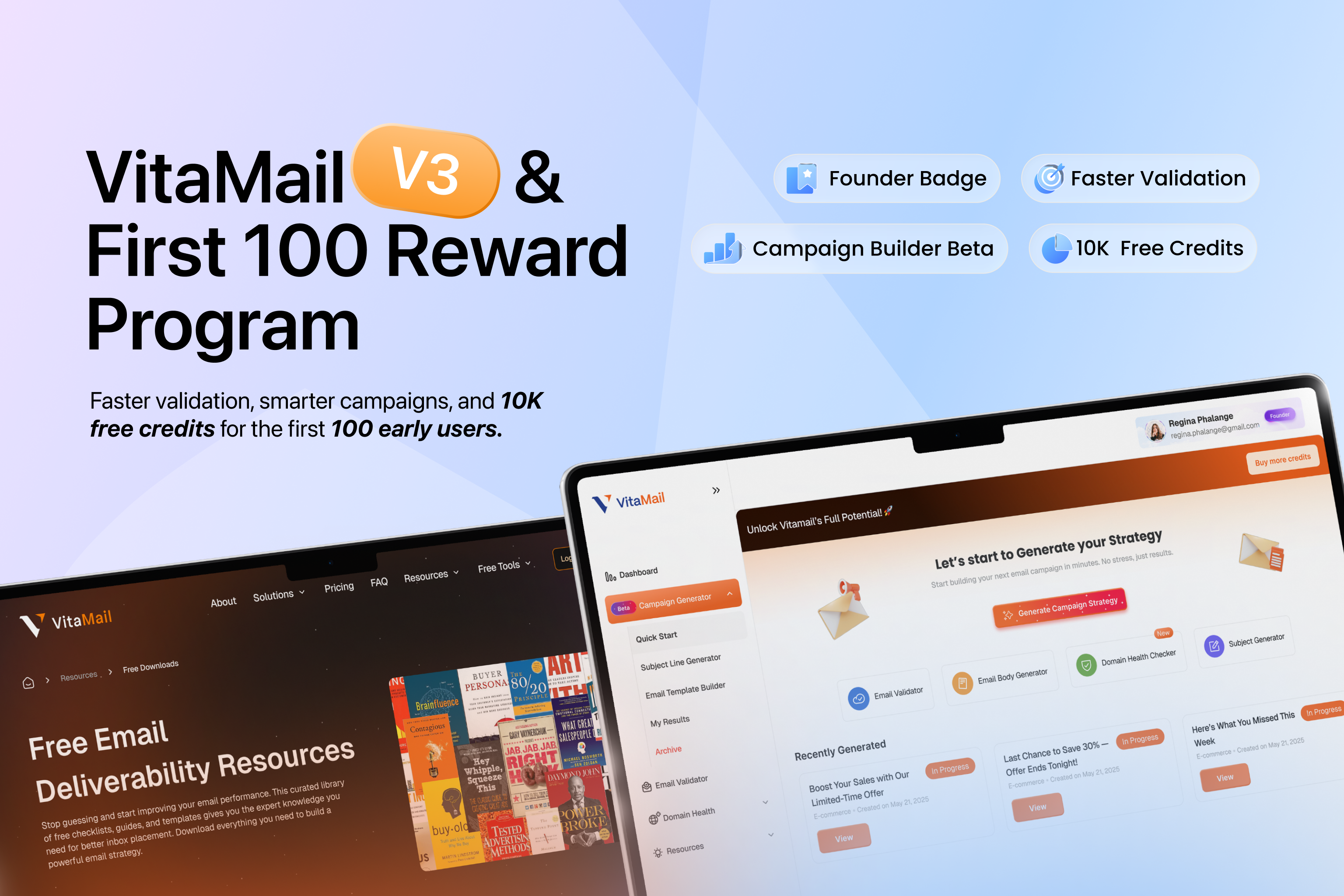Introducing VitaMail V3: Faster Validation, Smarter Campaigns, and Exclusive Rewards for Early Adopters