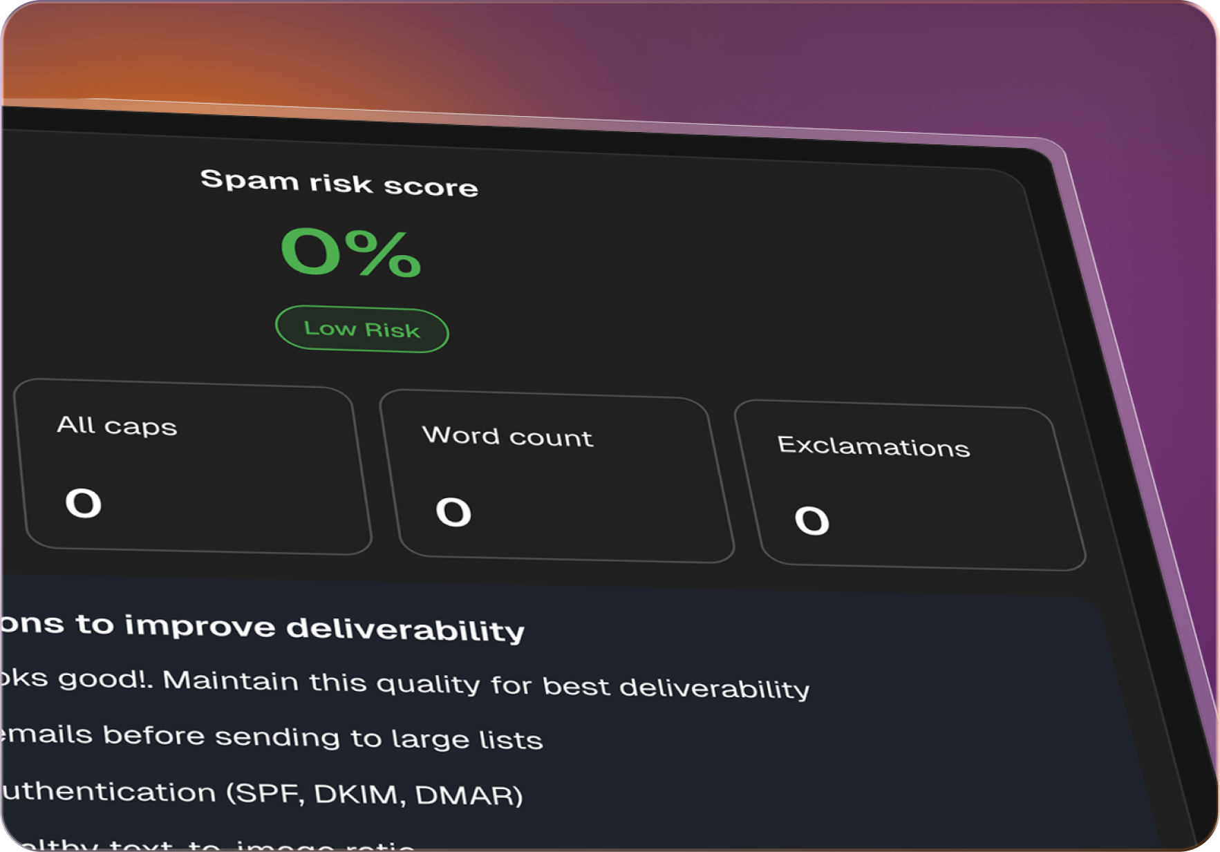 Email Content Health